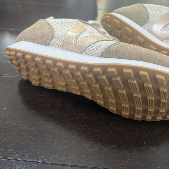 Veja Women's Athletic Shoes in Cream and Tan - Picture 4 of 4